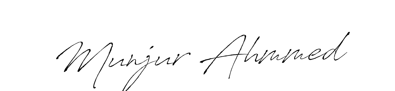 Design your own signature with our free online signature maker. With this signature software, you can create a handwritten (Antro_Vectra) signature for name Munjur Ahmmed. Munjur Ahmmed signature style 6 images and pictures png