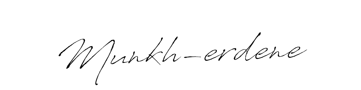 Make a beautiful signature design for name Munkh-erdene. With this signature (Antro_Vectra) style, you can create a handwritten signature for free. Munkh-erdene signature style 6 images and pictures png
