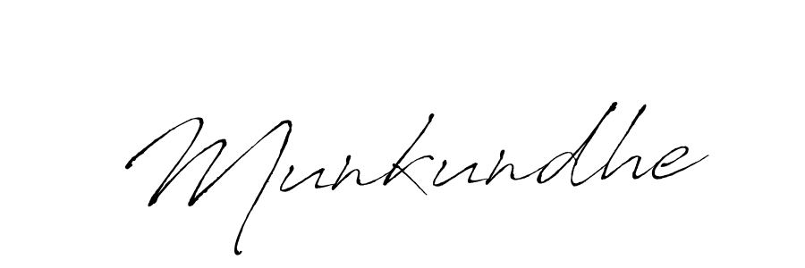Create a beautiful signature design for name Munkundhe. With this signature (Antro_Vectra) fonts, you can make a handwritten signature for free. Munkundhe signature style 6 images and pictures png