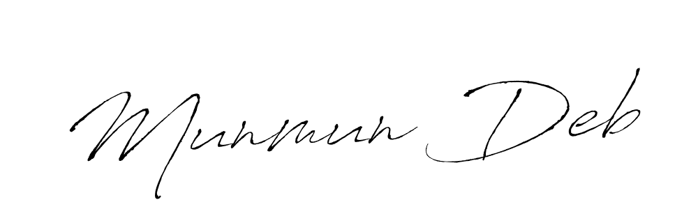 See photos of Munmun Deb official signature by Spectra . Check more albums & portfolios. Read reviews & check more about Antro_Vectra font. Munmun Deb signature style 6 images and pictures png