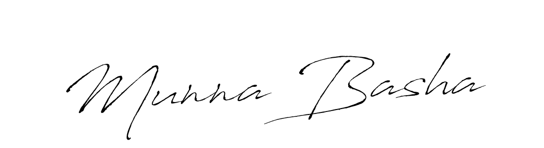 Munna Basha stylish signature style. Best Handwritten Sign (Antro_Vectra) for my name. Handwritten Signature Collection Ideas for my name Munna Basha. Munna Basha signature style 6 images and pictures png