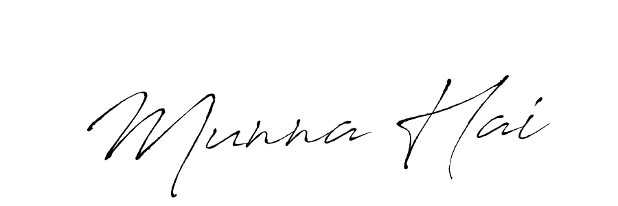 Also You can easily find your signature by using the search form. We will create Munna Hai name handwritten signature images for you free of cost using Antro_Vectra sign style. Munna Hai signature style 6 images and pictures png