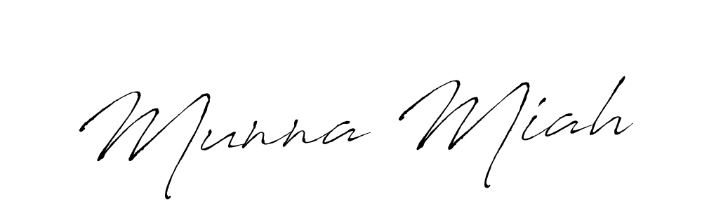 Design your own signature with our free online signature maker. With this signature software, you can create a handwritten (Antro_Vectra) signature for name Munna Miah. Munna Miah signature style 6 images and pictures png