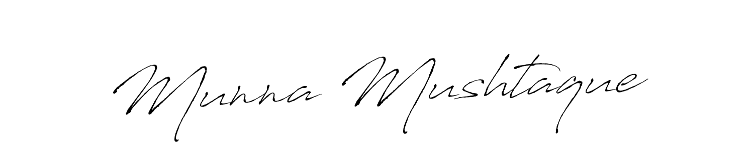 Use a signature maker to create a handwritten signature online. With this signature software, you can design (Antro_Vectra) your own signature for name Munna Mushtaque. Munna Mushtaque signature style 6 images and pictures png