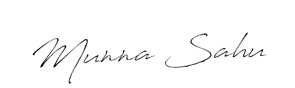 Create a beautiful signature design for name Munna Sahu. With this signature (Antro_Vectra) fonts, you can make a handwritten signature for free. Munna Sahu signature style 6 images and pictures png