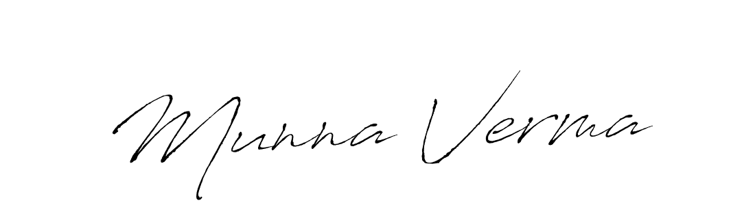 This is the best signature style for the Munna Verma name. Also you like these signature font (Antro_Vectra). Mix name signature. Munna Verma signature style 6 images and pictures png