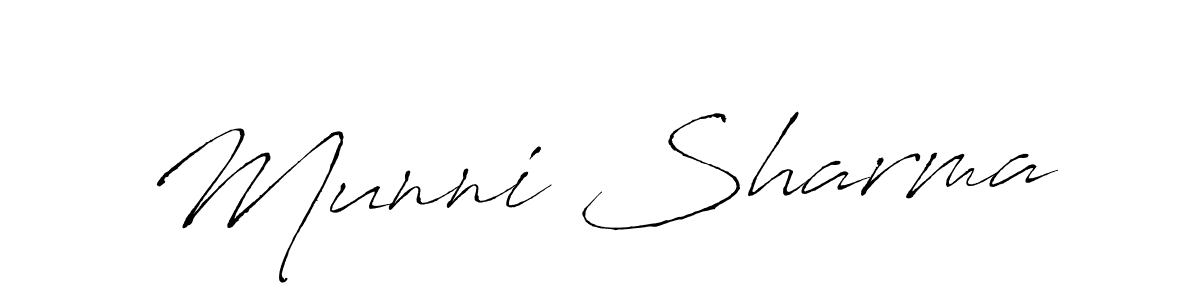 The best way (Antro_Vectra) to make a short signature is to pick only two or three words in your name. The name Munni Sharma include a total of six letters. For converting this name. Munni Sharma signature style 6 images and pictures png