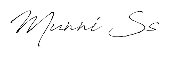 Upgrade your professional image with Munni Ss signature created with Antro_Vectra font. Fast, free, and watermark-free download. Munni Ss signature style 6 images and pictures png