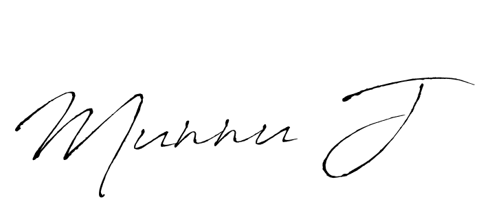 The best way (Antro_Vectra) to make a short signature is to pick only two or three words in your name. The name Munnu J include a total of six letters. For converting this name. Munnu J signature style 6 images and pictures png