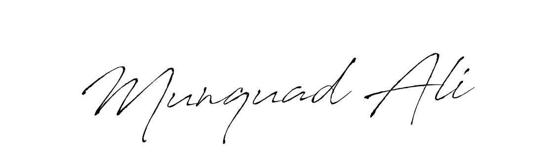 Also we have Munquad Ali name is the best signature style. Create professional handwritten signature collection using Antro_Vectra autograph style. Munquad Ali signature style 6 images and pictures png