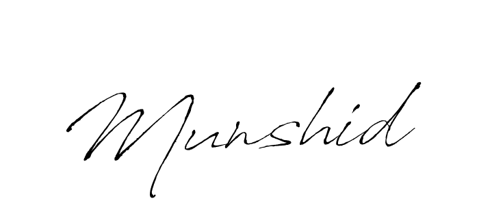 Make a beautiful signature design for name Munshid. With this signature (Antro_Vectra) style, you can create a handwritten signature for free. Munshid signature style 6 images and pictures png