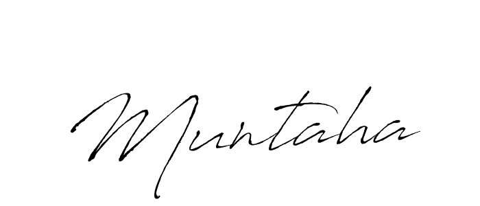 Also we have Muntaha name is the best signature style. Create professional handwritten signature collection using Antro_Vectra autograph style. Muntaha signature style 6 images and pictures png