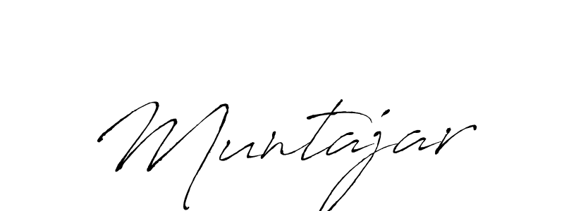 You should practise on your own different ways (Antro_Vectra) to write your name (Muntajar) in signature. don't let someone else do it for you. Muntajar signature style 6 images and pictures png