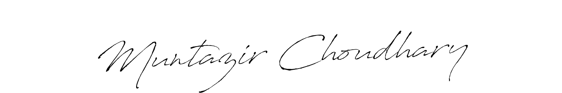 Use a signature maker to create a handwritten signature online. With this signature software, you can design (Antro_Vectra) your own signature for name Muntazir Choudhary. Muntazir Choudhary signature style 6 images and pictures png