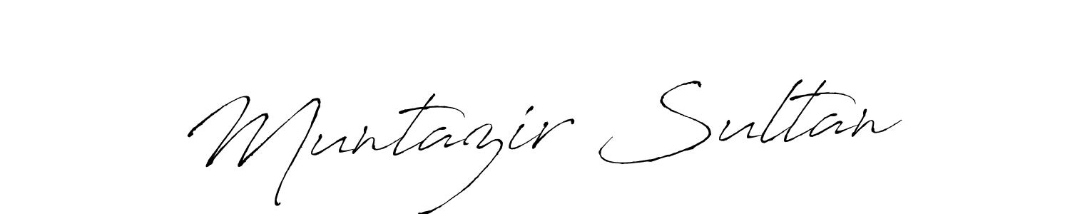 How to make Muntazir Sultan name signature. Use Antro_Vectra style for creating short signs online. This is the latest handwritten sign. Muntazir Sultan signature style 6 images and pictures png