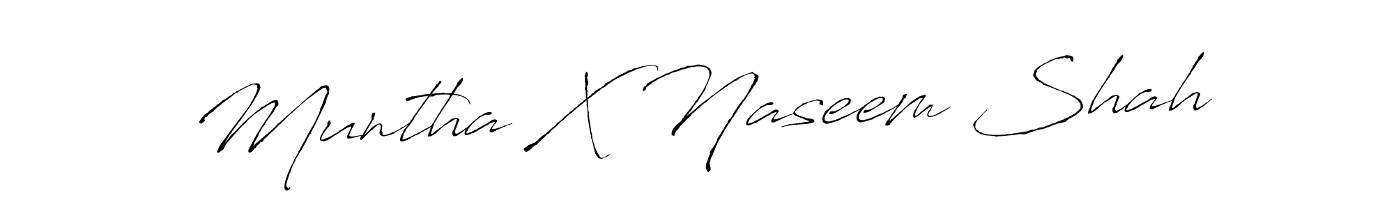 Similarly Antro_Vectra is the best handwritten signature design. Signature creator online .You can use it as an online autograph creator for name Muntha X Naseem Shah. Muntha X Naseem Shah signature style 6 images and pictures png