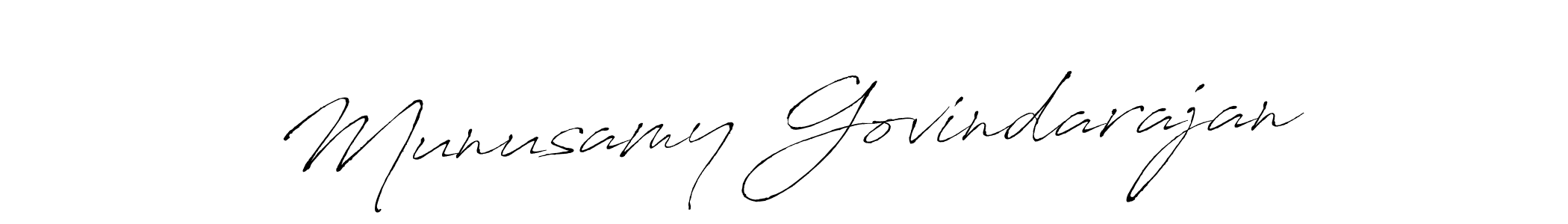 Munusamy Govindarajan stylish signature style. Best Handwritten Sign (Antro_Vectra) for my name. Handwritten Signature Collection Ideas for my name Munusamy Govindarajan. Munusamy Govindarajan signature style 6 images and pictures png