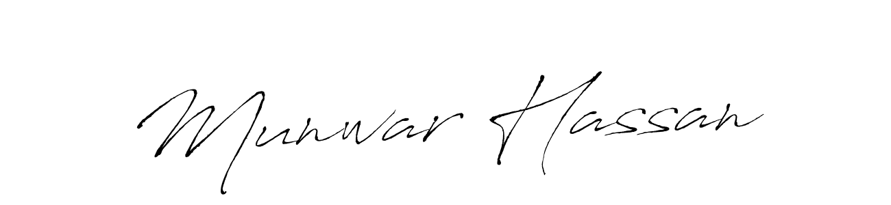 Use a signature maker to create a handwritten signature online. With this signature software, you can design (Antro_Vectra) your own signature for name Munwar Hassan. Munwar Hassan signature style 6 images and pictures png