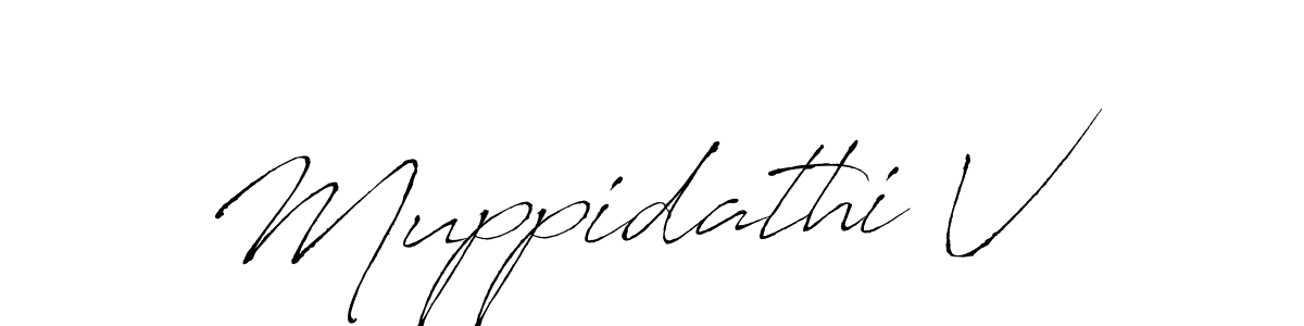 Design your own signature with our free online signature maker. With this signature software, you can create a handwritten (Antro_Vectra) signature for name Muppidathi V. Muppidathi V signature style 6 images and pictures png