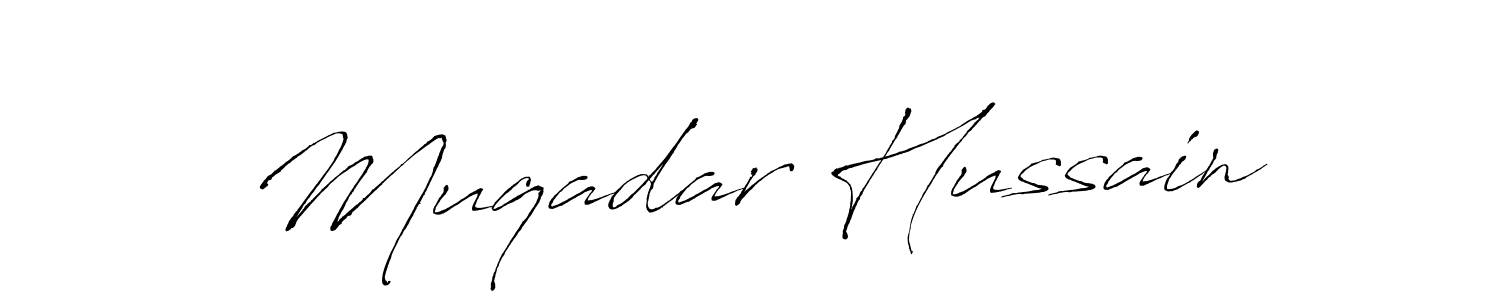 Antro_Vectra is a professional signature style that is perfect for those who want to add a touch of class to their signature. It is also a great choice for those who want to make their signature more unique. Get Muqadar Hussain name to fancy signature for free. Muqadar Hussain signature style 6 images and pictures png