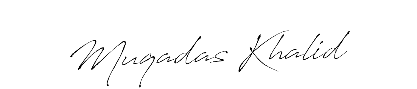 Also You can easily find your signature by using the search form. We will create Muqadas Khalid name handwritten signature images for you free of cost using Antro_Vectra sign style. Muqadas Khalid signature style 6 images and pictures png