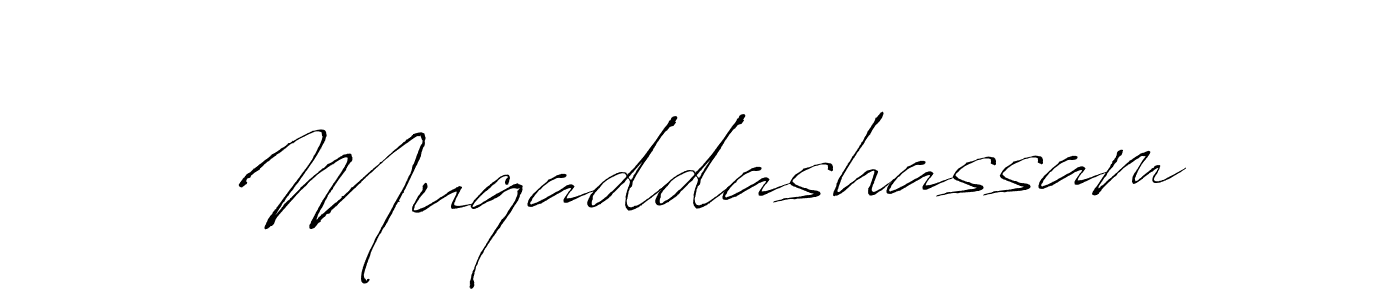 if you are searching for the best signature style for your name Muqaddashassam. so please give up your signature search. here we have designed multiple signature styles  using Antro_Vectra. Muqaddashassam signature style 6 images and pictures png