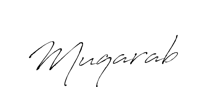 Use a signature maker to create a handwritten signature online. With this signature software, you can design (Antro_Vectra) your own signature for name Muqarab. Muqarab signature style 6 images and pictures png