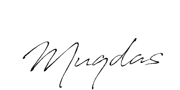 Design your own signature with our free online signature maker. With this signature software, you can create a handwritten (Antro_Vectra) signature for name Muqdas. Muqdas signature style 6 images and pictures png