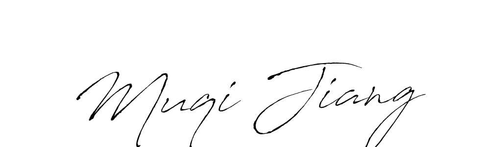 Use a signature maker to create a handwritten signature online. With this signature software, you can design (Antro_Vectra) your own signature for name Muqi Jiang. Muqi Jiang signature style 6 images and pictures png