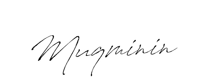 Muqminin stylish signature style. Best Handwritten Sign (Antro_Vectra) for my name. Handwritten Signature Collection Ideas for my name Muqminin. Muqminin signature style 6 images and pictures png