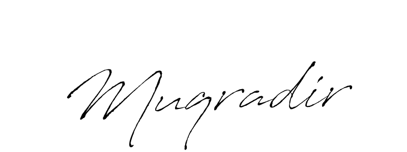 How to make Muqradir signature? Antro_Vectra is a professional autograph style. Create handwritten signature for Muqradir name. Muqradir signature style 6 images and pictures png