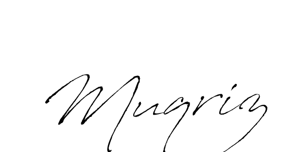 Muqriz stylish signature style. Best Handwritten Sign (Antro_Vectra) for my name. Handwritten Signature Collection Ideas for my name Muqriz. Muqriz signature style 6 images and pictures png