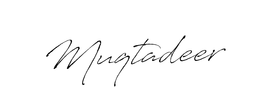 Create a beautiful signature design for name Muqtadeer. With this signature (Antro_Vectra) fonts, you can make a handwritten signature for free. Muqtadeer signature style 6 images and pictures png