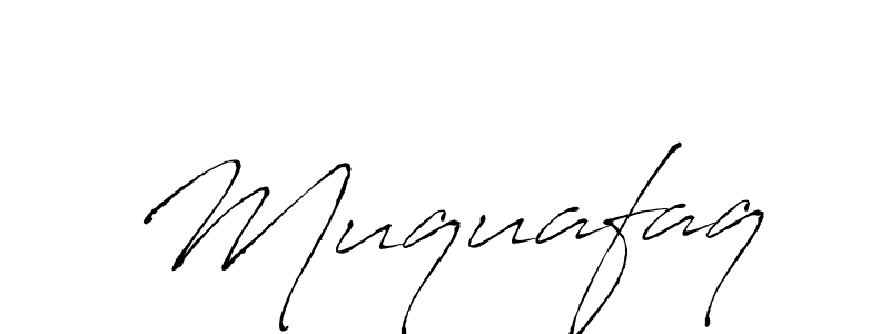 Make a beautiful signature design for name Muquafaq. With this signature (Antro_Vectra) style, you can create a handwritten signature for free. Muquafaq signature style 6 images and pictures png