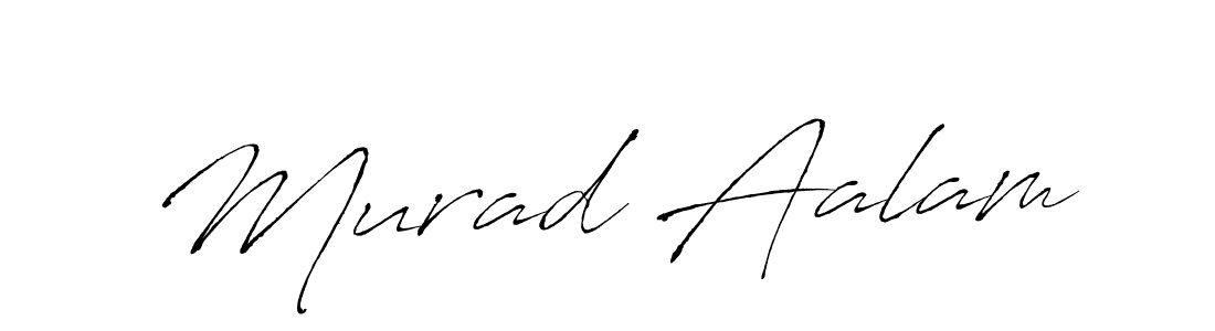 Create a beautiful signature design for name Murad Aalam. With this signature (Antro_Vectra) fonts, you can make a handwritten signature for free. Murad Aalam signature style 6 images and pictures png