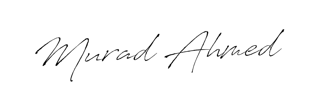 Design your own signature with our free online signature maker. With this signature software, you can create a handwritten (Antro_Vectra) signature for name Murad Ahmed. Murad Ahmed signature style 6 images and pictures png