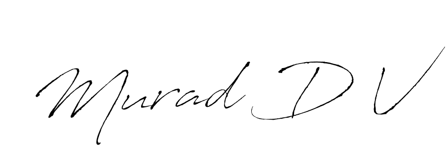 Design your own signature with our free online signature maker. With this signature software, you can create a handwritten (Antro_Vectra) signature for name Murad D V. Murad D V signature style 6 images and pictures png