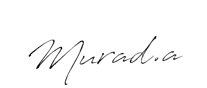 Murad.a stylish signature style. Best Handwritten Sign (Antro_Vectra) for my name. Handwritten Signature Collection Ideas for my name Murad.a. Murad.a signature style 6 images and pictures png