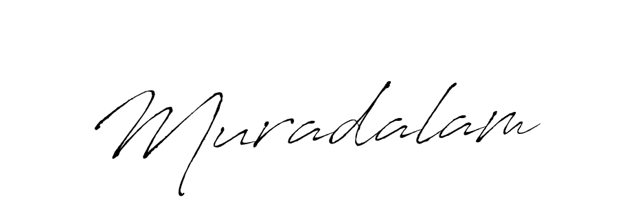 Make a beautiful signature design for name Muradalam. With this signature (Antro_Vectra) style, you can create a handwritten signature for free. Muradalam signature style 6 images and pictures png
