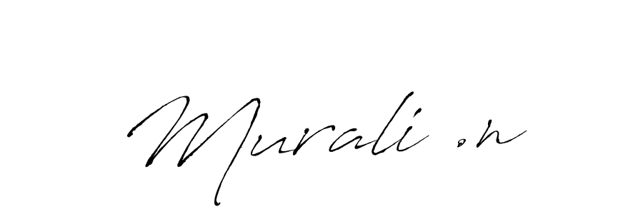 Use a signature maker to create a handwritten signature online. With this signature software, you can design (Antro_Vectra) your own signature for name Murali .n. Murali .n signature style 6 images and pictures png