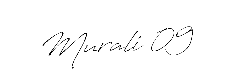 How to make Murali 09  signature? Antro_Vectra is a professional autograph style. Create handwritten signature for Murali 09  name. Murali 09  signature style 6 images and pictures png