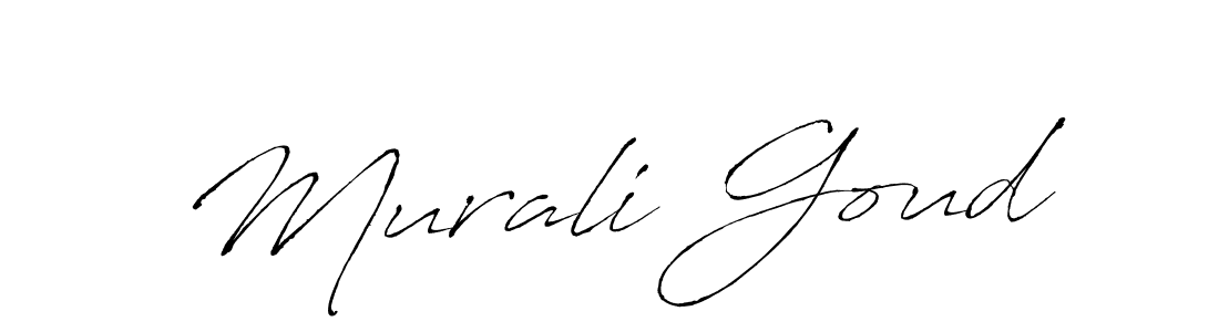 How to make Murali Goud signature? Antro_Vectra is a professional autograph style. Create handwritten signature for Murali Goud name. Murali Goud signature style 6 images and pictures png