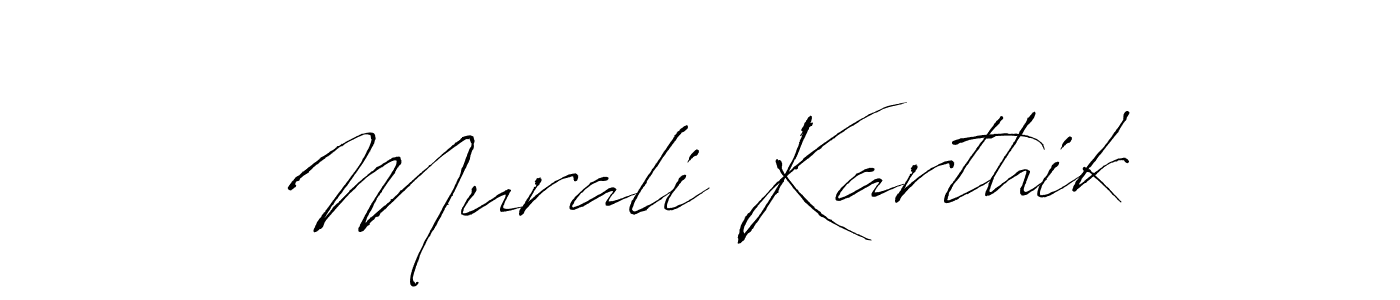 Similarly Antro_Vectra is the best handwritten signature design. Signature creator online .You can use it as an online autograph creator for name Murali Karthik. Murali Karthik signature style 6 images and pictures png