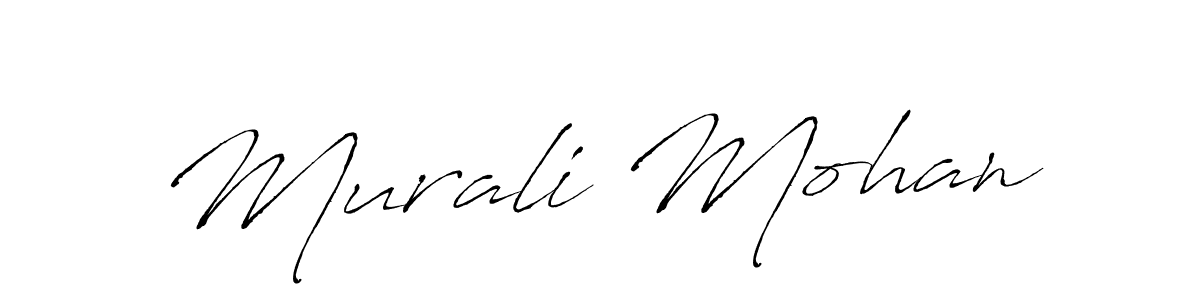 Use a signature maker to create a handwritten signature online. With this signature software, you can design (Antro_Vectra) your own signature for name Murali Mohan. Murali Mohan signature style 6 images and pictures png