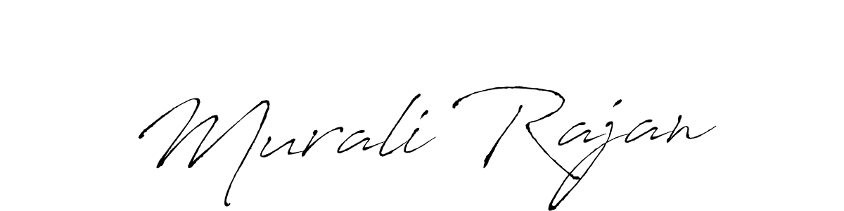 Create a beautiful signature design for name Murali Rajan. With this signature (Antro_Vectra) fonts, you can make a handwritten signature for free. Murali Rajan signature style 6 images and pictures png