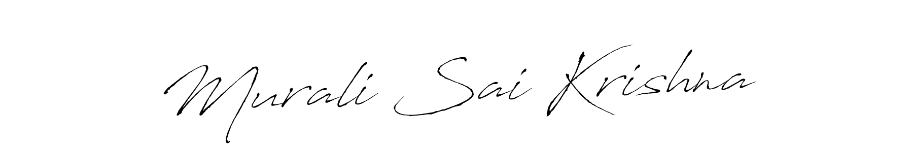 Create a beautiful signature design for name Murali Sai Krishna. With this signature (Antro_Vectra) fonts, you can make a handwritten signature for free. Murali Sai Krishna signature style 6 images and pictures png