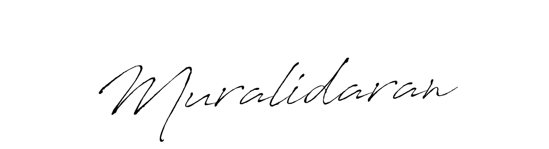 How to make Muralidaran signature? Antro_Vectra is a professional autograph style. Create handwritten signature for Muralidaran name. Muralidaran signature style 6 images and pictures png