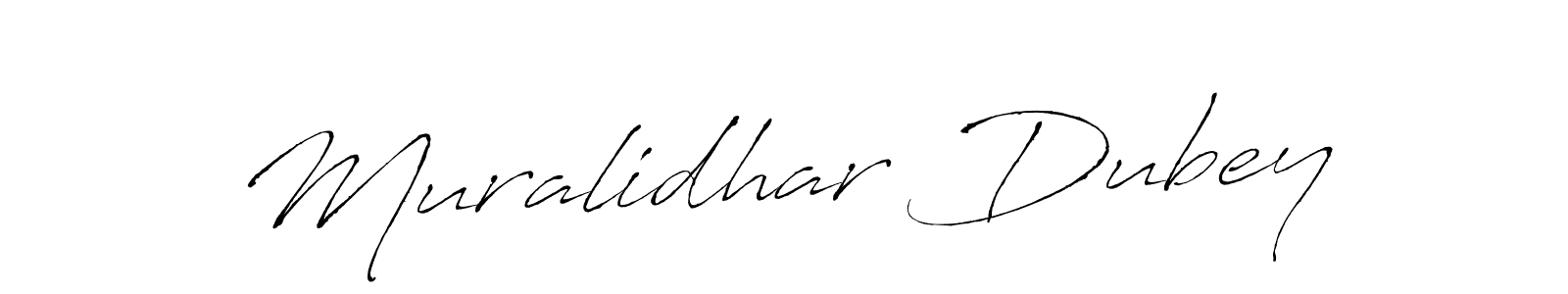 Similarly Antro_Vectra is the best handwritten signature design. Signature creator online .You can use it as an online autograph creator for name Muralidhar Dubey. Muralidhar Dubey signature style 6 images and pictures png