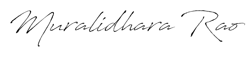 Get inspired by this graceful Antro_Vectra signature style for name Muralidhara Rao. Smooth loops and balanced proportions for everyday use. Muralidhara Rao signature style 6 images and pictures png