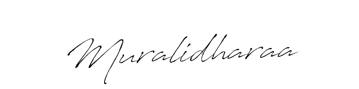 How to make Muralidharaa signature? Antro_Vectra is a professional autograph style. Create handwritten signature for Muralidharaa name. Muralidharaa signature style 6 images and pictures png